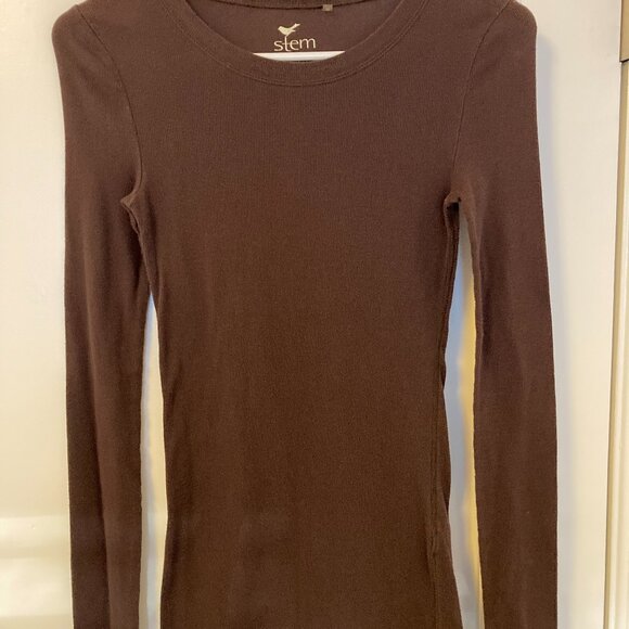 Stem long sleeve tee brown - Picture 7 of 8